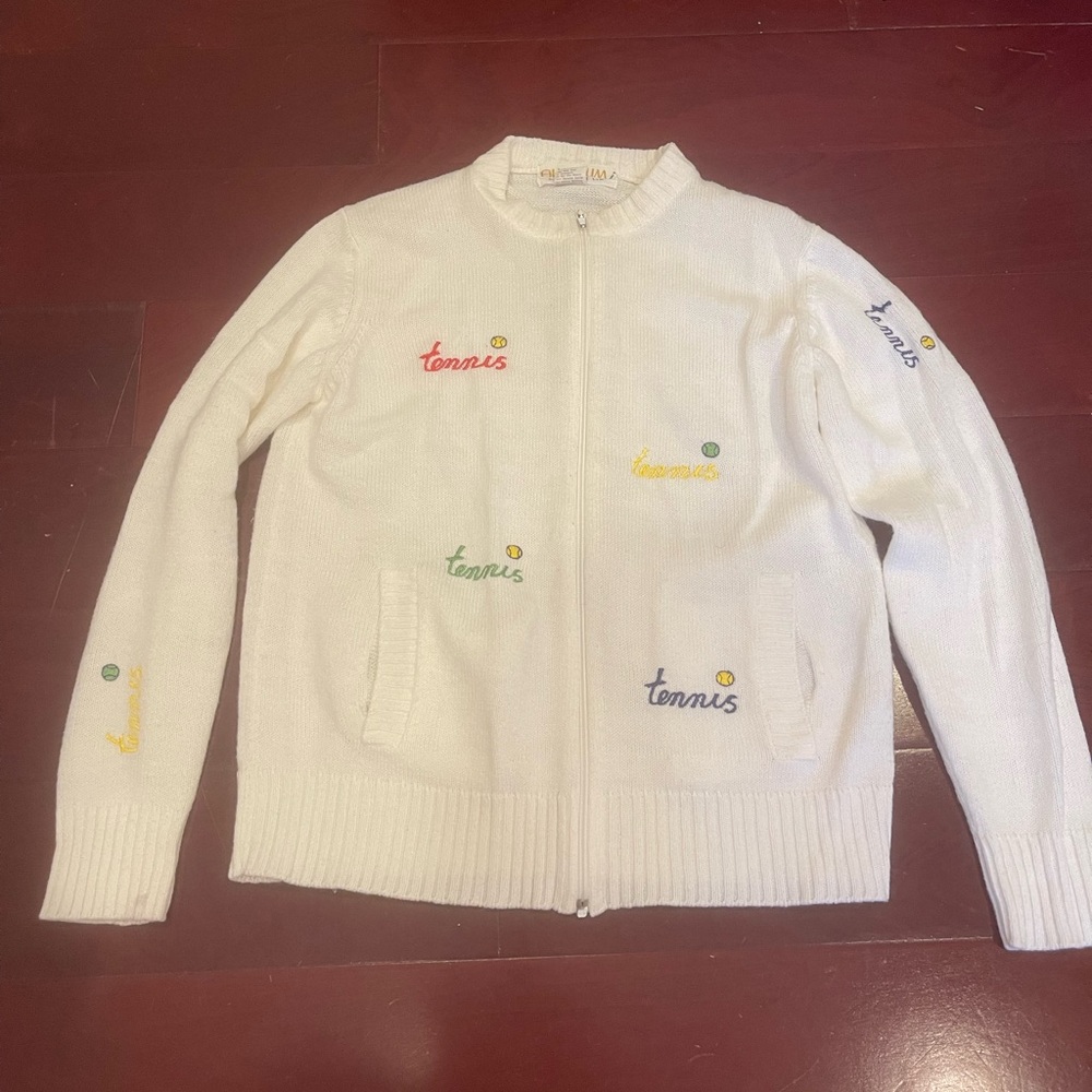 Vintage 1970s Quantum Sports Tennis Sweater